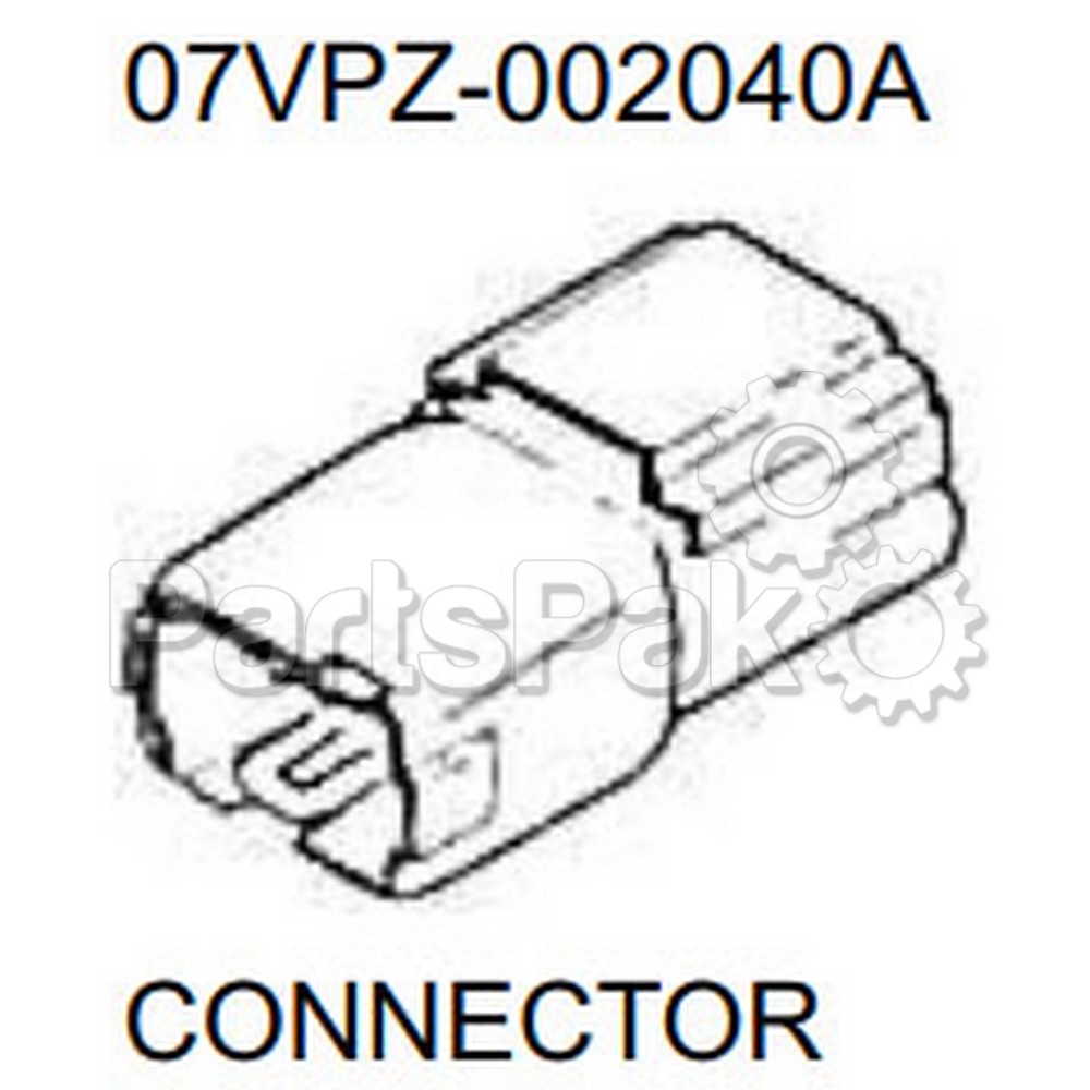 Honda 07VPZ-002040A Connector; 07VPZ002040A