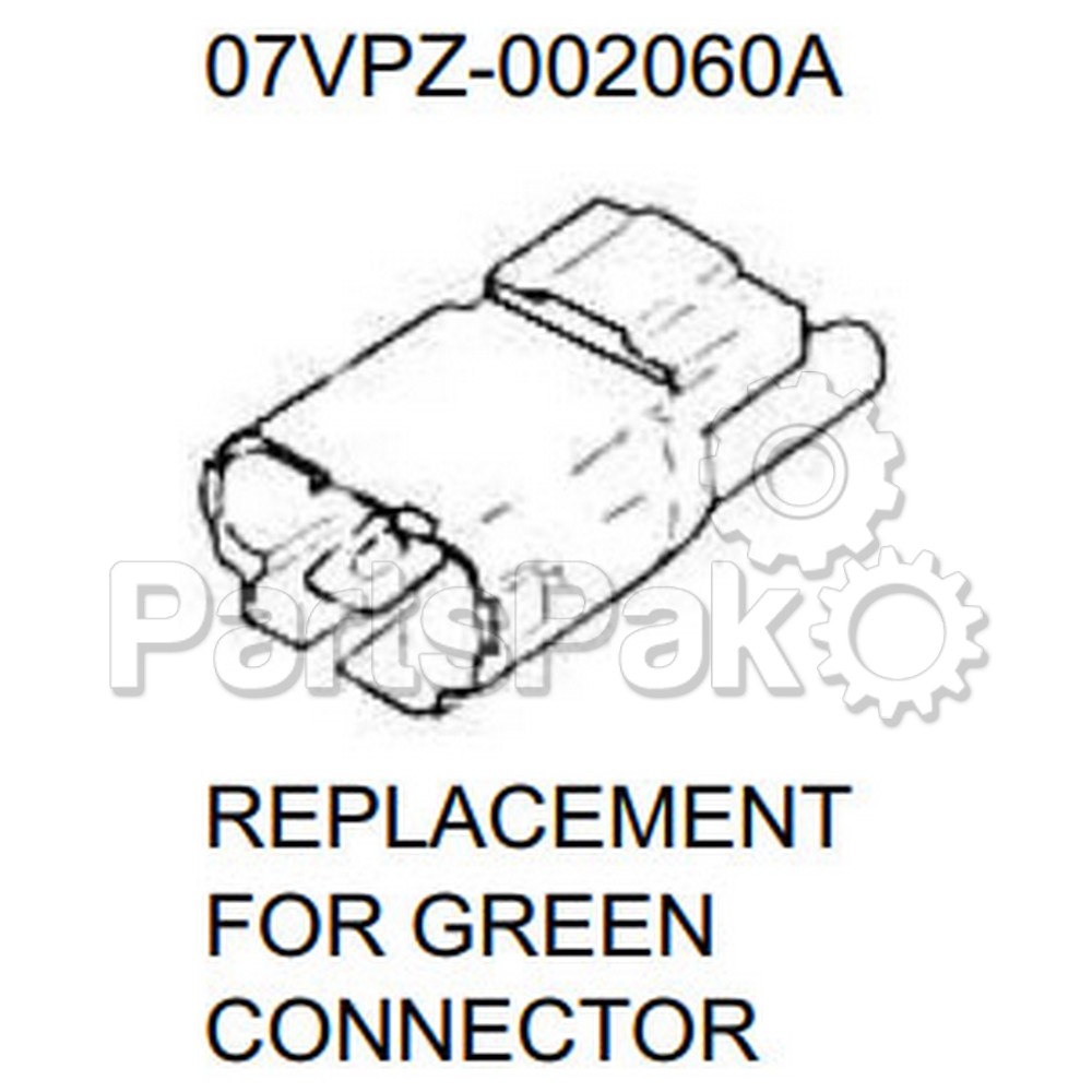 Honda 07VPZ-002060A Connector; 07VPZ002060A