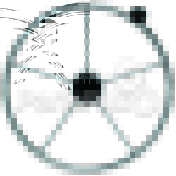 Marpac 1731521FGK; Stainless Steel Dstr Wheel W/ Knob 13-1/2; DON-7-0687