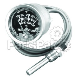 Enovation Controls 10702524; Gauge Temperature Indicator Only 6 Ft Ca