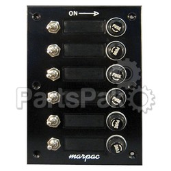 Marpac EL098110; Switch Panel 6-Gang; STH-7-0518