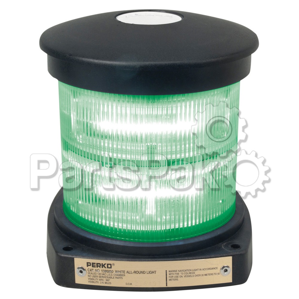 Perko 1380 G00 BLK; Led All Round Light Green