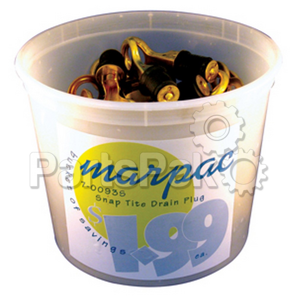 Marpac BU010010; Bucket 50 Snap Drn Plug
