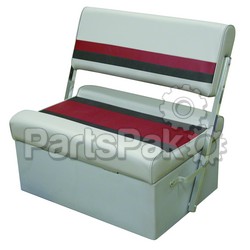 Wise Seats WD125FF1012; Flip Flop Seat Gray/Red