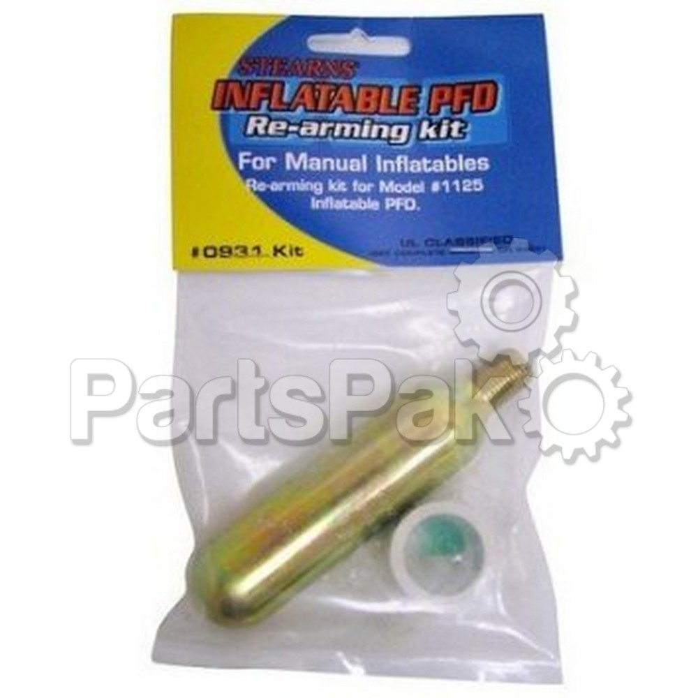 Stearns 0931KIT00000; 0931 CO2 Re-arming Kit 23G Kit For 1125 For PFD Life Jackets Vests
