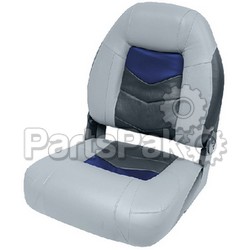 Wise Seats 33041880; Seat Pro-Angler Grey Blue Charcoal