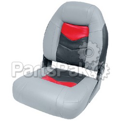 Wise Seats 33041881; Seat Pro-Angler Grey Red Charcoal; LNS-144-33041881