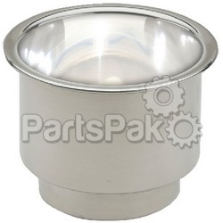 Attwood 11786W7; Cup Holder-Stainless Steel Led White