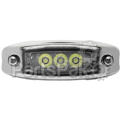 SeaChoice 03571; Water Dragon W/ Stainless Steel Cover 3-Led White