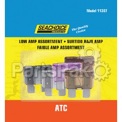 SeaChoice 11387; 5-Pieces Low Amp Atc Blade Fuses