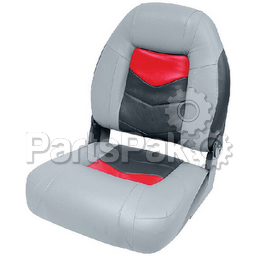 Wise Seats 33041881; Seat Pro-Angler Grey Red Charcoal
