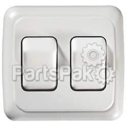 RV Designer S533; Switch-Wall Double On-Off White; LNS-350-S533