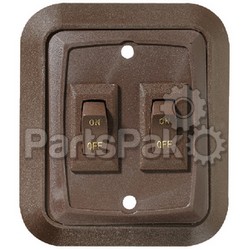 RV Designer S655; Switch Plate-Wall Double; LNS-350-S655