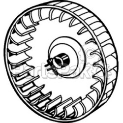 Suburban 350184; Combustion Air Wheel; LNS-380-350184