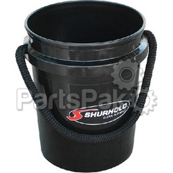 Shurhold 2452; Bucket 5-Gallon Black With Rope; LNS-658-2452