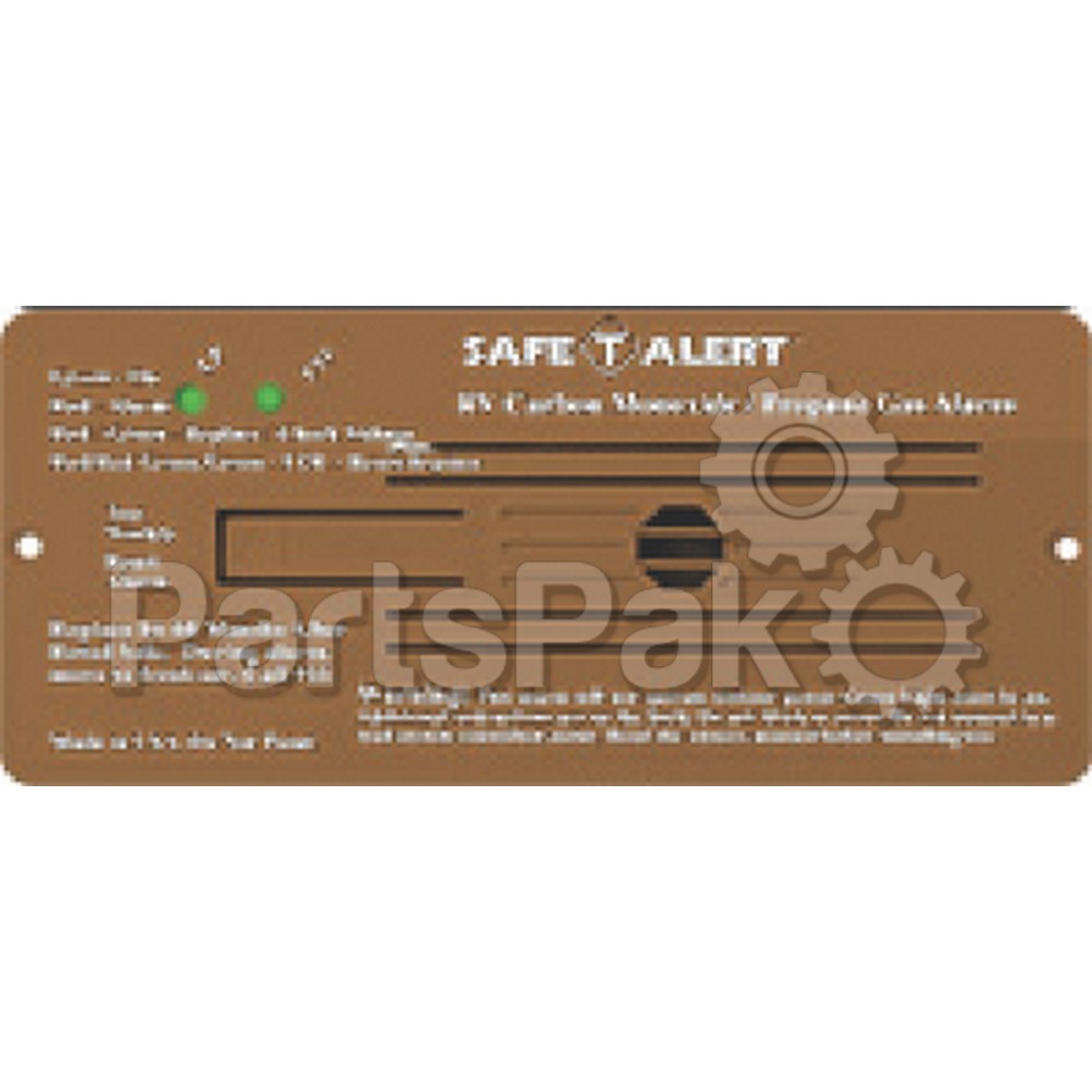 MTI Industries 35742BR; Alarm-12V Flush Mount LP Liquid Propane Gas Carbon Monoxide CO Detector Brown