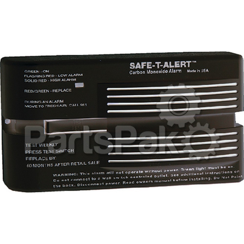 MTI Industries 65541PBL; Alarm 12-Volt 65-series Safe-T-Alert Surface Mount RV Carbon Monoxide CO Detector Black