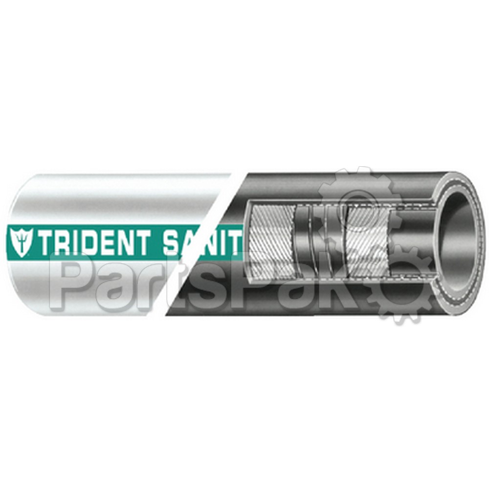 Trident Rubber 1021006; Premium Sani Hose 1-Inch x 50-Foot