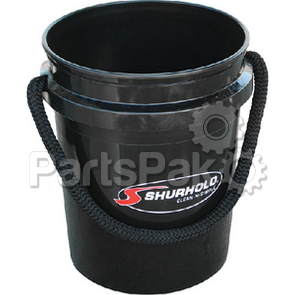 Shurhold 2452; Bucket 5-Gallon Black With Rope