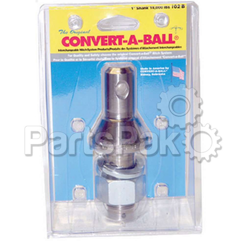 Convert-A-Ball 102B; 1 Inch Shank - Bubble Pack
