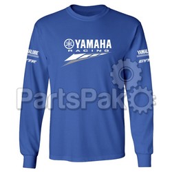 Yamaha CRP-20LYR-BL-2X Tee Shirt T-Shirt, Long-Sleeve Yamaha Racing Blue 2X; CRP20LYRBL2X; YAM-CRP-20LYR-BL-2X