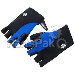 Yamaha MAR-15G34-BL-MD Gloves, 3/4 Finger Blue Medium; MAR15G34BLMD