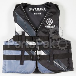 Yamaha MAR-18V3B-BK-LG Lifevest Life Jacket Yamaha Nylon Black Large; MAR18V3BBKLG