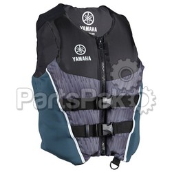 Yamaha MAR-19NNC-BK-2X Pfd Life Jacket Vest, Yamaha Neoprene/Nylon Combo Black 2X; MAR19NNCBK2X