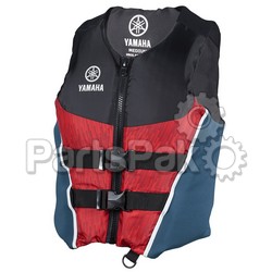 Yamaha MAR-19NNC-RD-2X Pfd Life Jacket Vest, Yamaha Neoprene/Nylon Combo Red 2X; MAR19NNCRD2X
