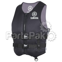 Yamaha MAR-19VVN-BK-LG Pfd Life Jacket Vest, Yamaha Value Neoprene Black Large; MAR19VVNBKLG