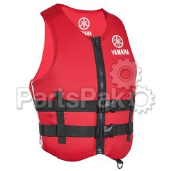 Yamaha MAR-19VVN-RD-XL Pfd Life Jacket Vest, Yamaha Value Neoprene Red XL; MAR19VVNRDXL