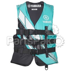 Yamaha MAW-19V3B-TL-2X Pfd Life Jacket Vest, Yamaha Value Nylon Teal 2X; MAW19V3BTL2X