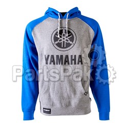 Yamaha VFE-21FYA-GY-XL Hoodie, Yamaha Icon Gray/Blue XL; VFE21FYAGYXL