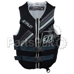 Yamaha WJP-19234-BK-SM Pfd Life Jacket Vest, Jp Cause Neoprene Black/Gray Small; WJP19234BKSM