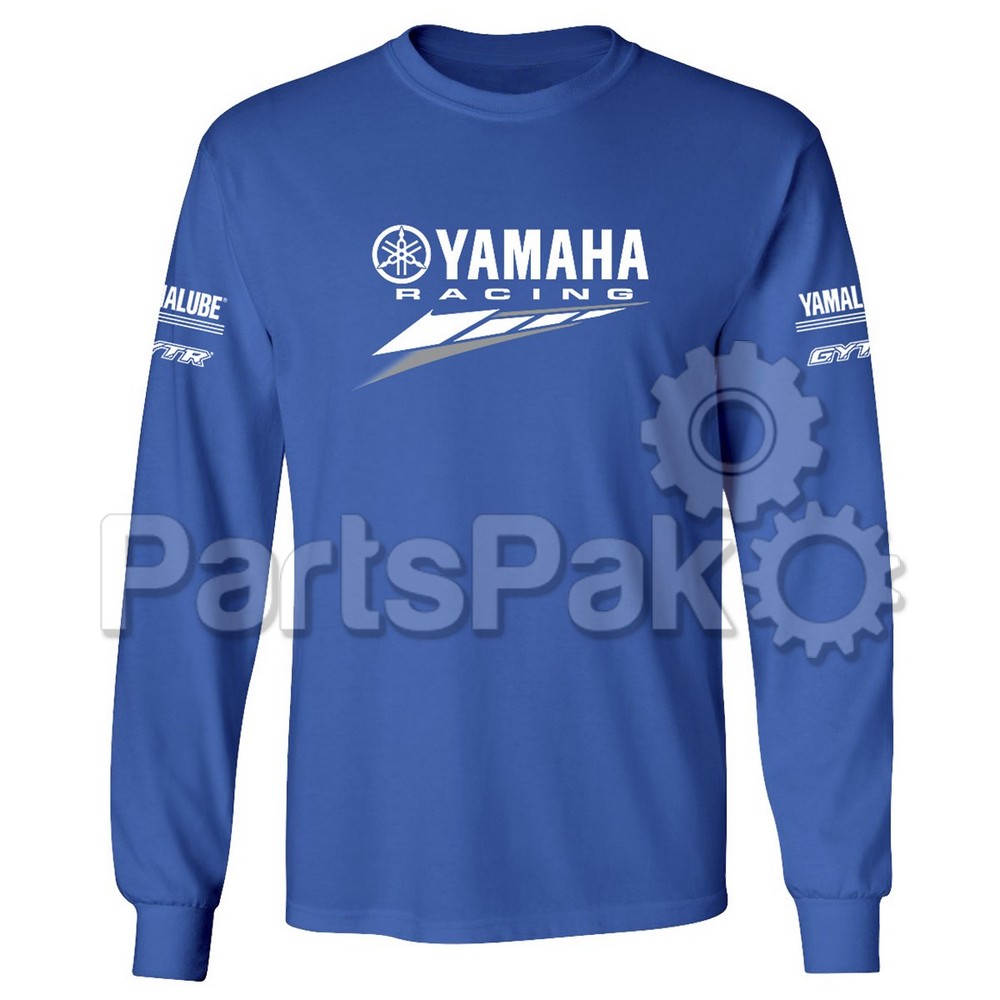Yamaha CRP-20LYR-BL-SM Tee Shirt T-Shirt, Long-Sleeve Yamaha Racing Blue Small; CRP20LYRBLSM