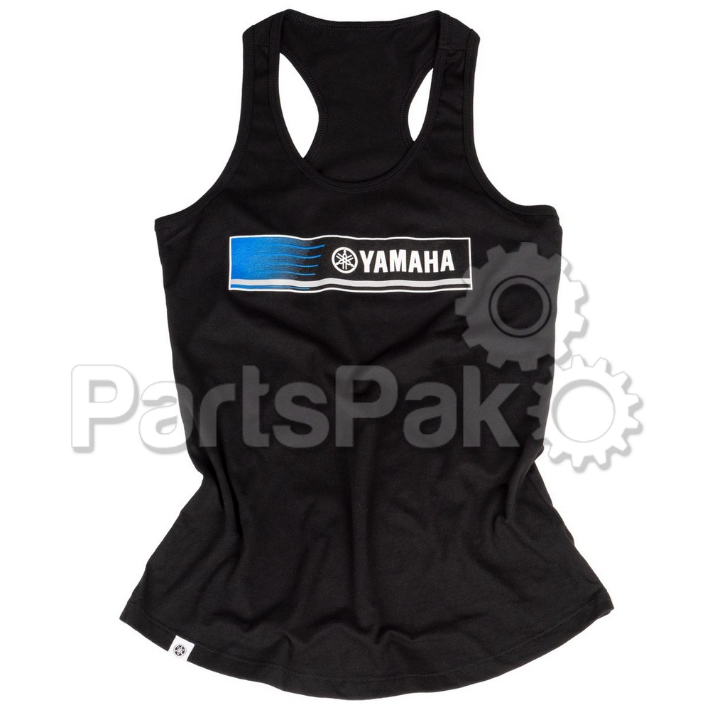 Yamaha CRW-20TBR-BK-LG Tank Top Shirt, Yamaha Blue Revs Black Large; CRW20TBRBKLG