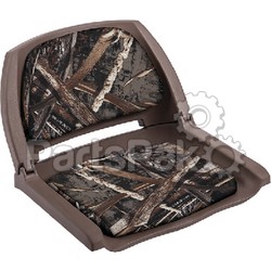 Wise Seats 8WD139CLS-B-733; Molded Plastic Fold-Down Seat With Cushion Pads Brown Shell-Max 5; LNS-144-8WD139CLSB733