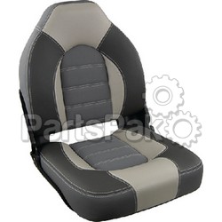 Springfield 1061063-B; Skipper Premium High Back Fold Down Seat Charcoal Gray