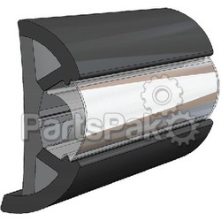 Taco V11-9990BBK60-2; Suproflex Rubrail Flex Black With Chrome 60-Foot