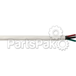 Cobra Wire & Cable B6W10T32100FT; Multi-Conductor Tinned Copper Cable, 10/3Tc White (Rbg) Round Ul Boat 1
