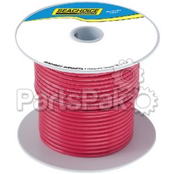 SeaChoice 63036; Tinned Copper Marine Wire, 4 Awg Red 25-Foot; LNS-50-63036