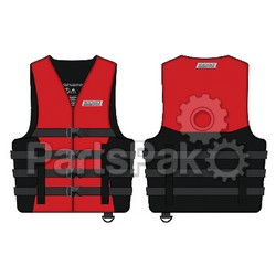 SeaChoice 85383; 4-Belt Ski Vest Red S/M