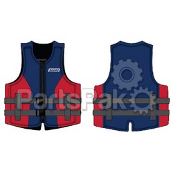 SeaChoice 99501; Adult Dual Sized Evoprene Pfd Life Jacket Red/Blue L/Xl