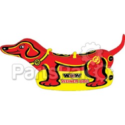 WOW World of Watersports 19-1000; Towable Weiner Dog 2-Person Tube