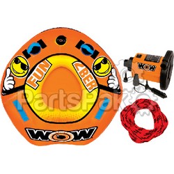 WOW World of Watersports 19-1100; Towable 2Ber Starter Kit 1-Person Tube; LNS-742-191100