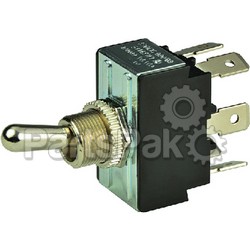 BEP 1002014; Chrome Plated Toggle Switch Dpdt On-Off(On)