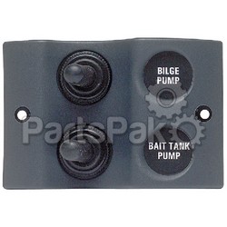 BEP 900-2WP; Spray Proof Micro Series Switch Panel 2-Way Gray