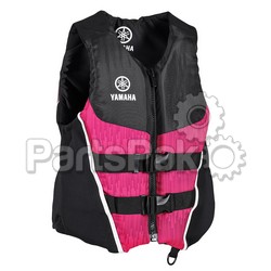 Yamaha MAW-21NNC-PK-LG PFD Life Jacket Vest, Yamaha Neo/Nylon Combo Pink Large; MAW21NNCPKLG