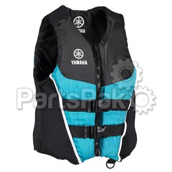 Yamaha MAW-21NNC-TL-MD PFD Life Jacket Vest, Yamaha Neo/Nylon Combo Teal Medium; MAW21NNCTLMD
