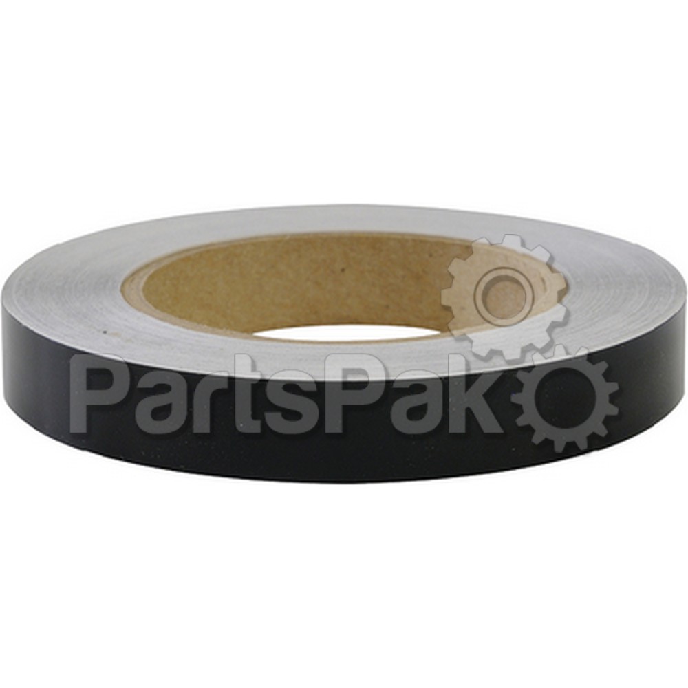 SeaChoice 77921; Black Boat Stripe Tape 1/2Inch X 50Foot